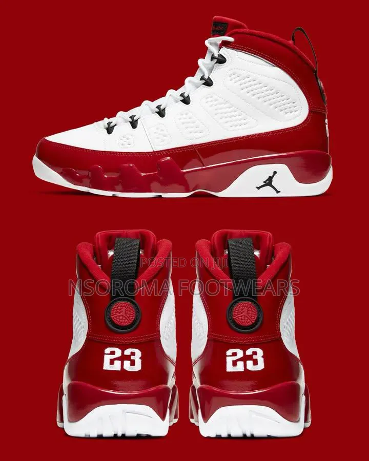 Air Jordan 9 Sneakers – GH₵320 | Sizes 38–45 | Different Colours Avail