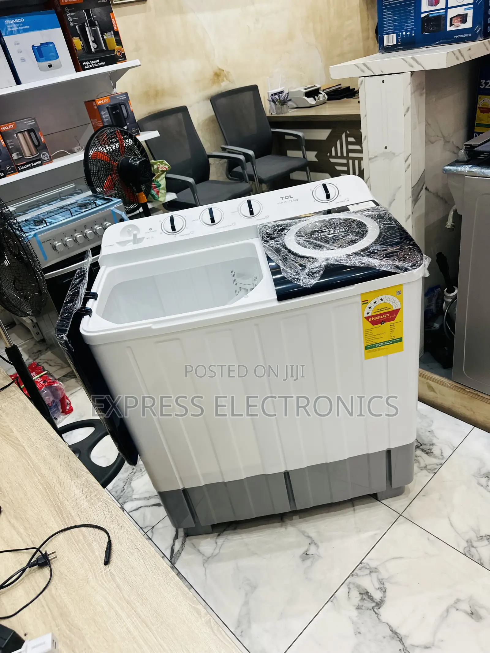 Limited Stock TCL 10.5kg Topload Twintub TCL White
