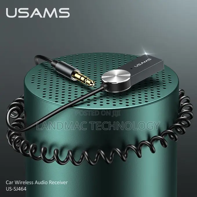 Usams Car Bluetooth Audio Receiver High Quality Sound - Black