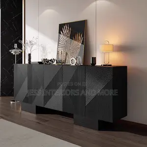 Console Table/Sideboard (Brise) 180cm Black