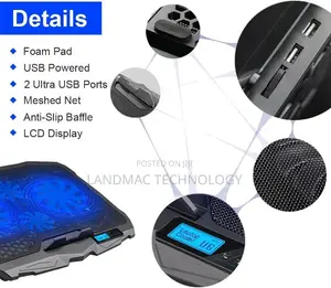 Laptop Cooler With 4 Fans for 10-15.6 Inch Laptop Stand
