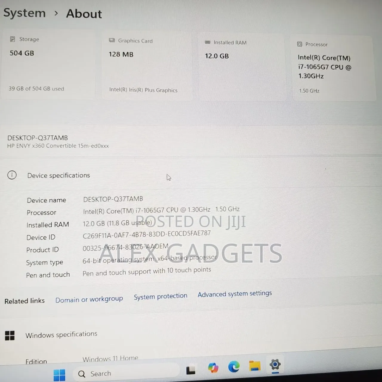 Laptop HP Envy 15 12GB Intel Core i7 SSD 512GB