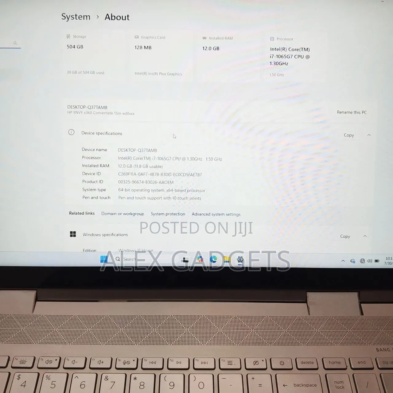 Laptop HP Envy 15 12GB Intel Core i7 SSD 512GB