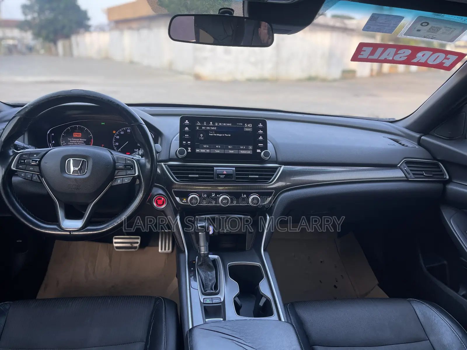 Honda Accord Sport (1.5L 4cyl Turbo CVT) 2019 Black
