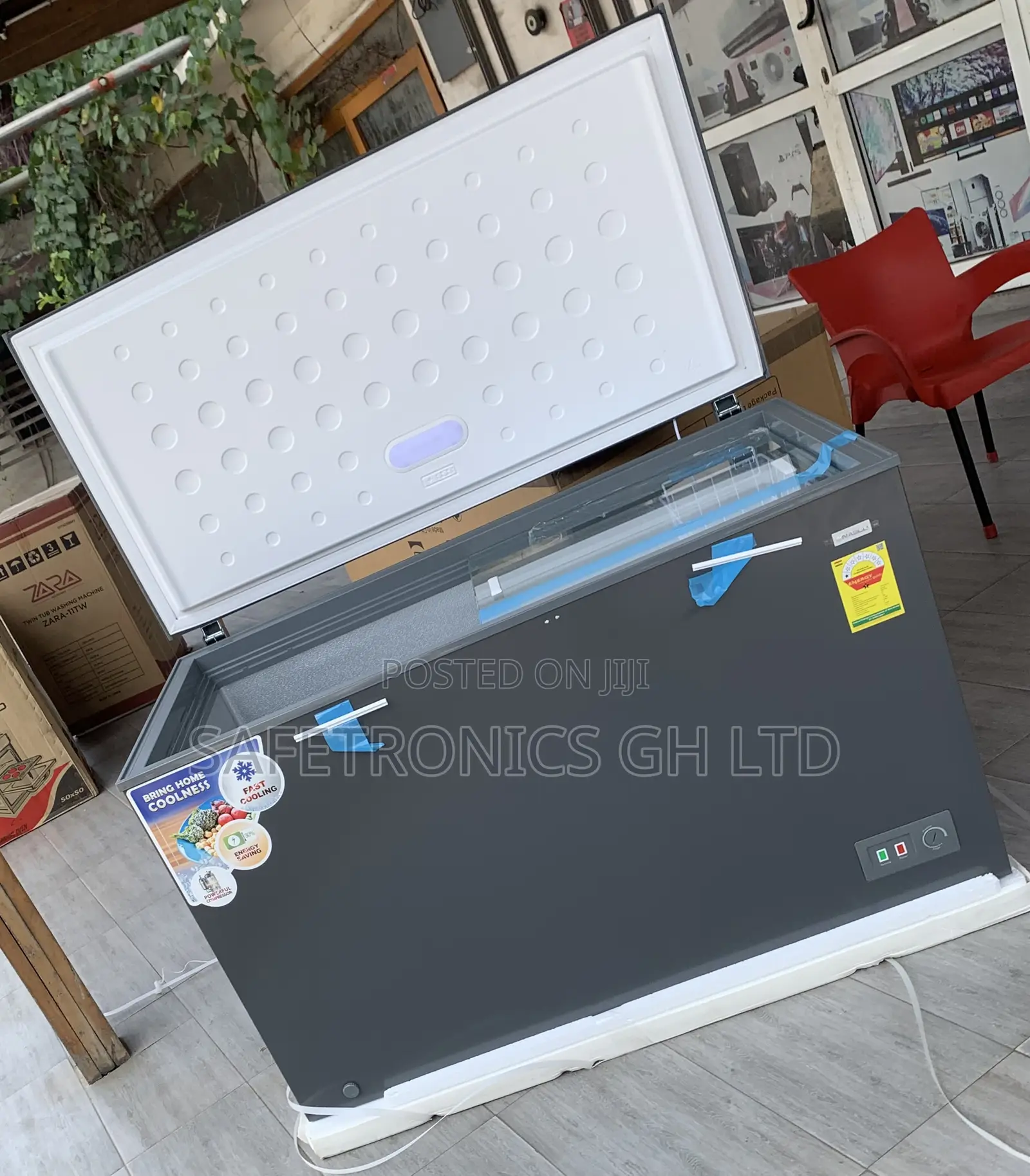 Newly Bulky Grey Nasco 380Ltrs Chest Freezer SKU: NAS-420