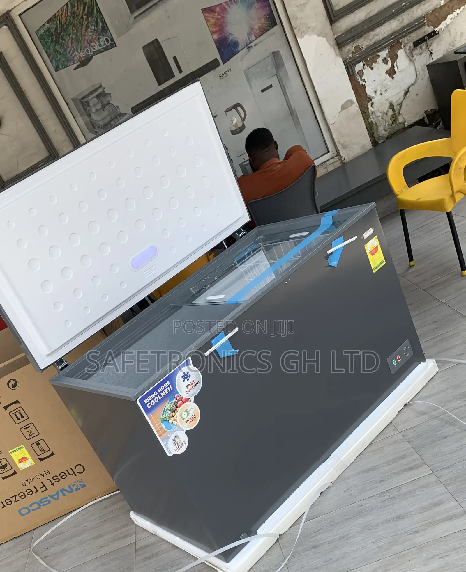 Lastest Grey Nasco 380Ltrs Chest Freezer SKU: NAS-420