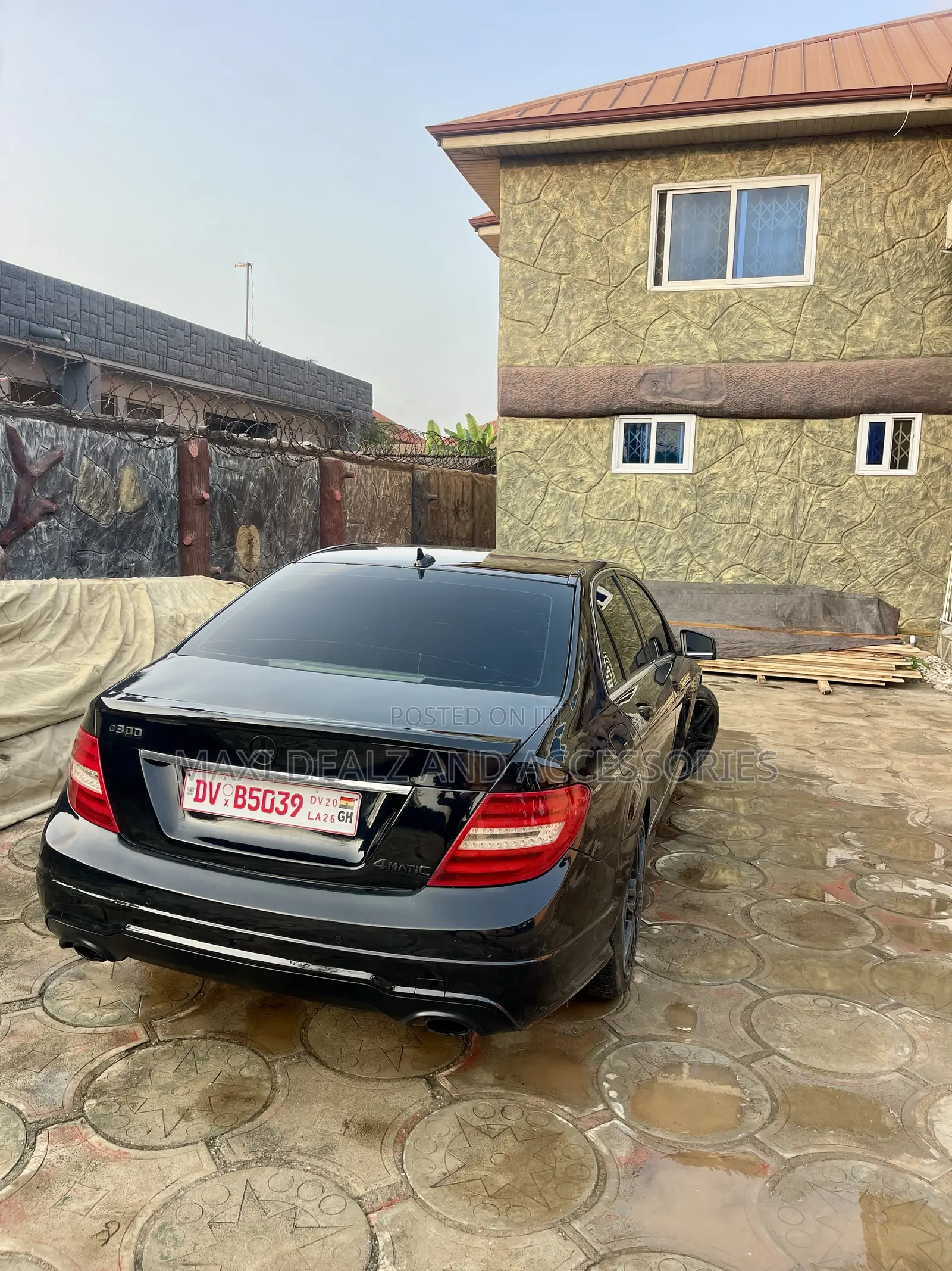 Mercedes-Benz C300 Sport 4Matic Sedan AWD (3.5L 6cyl 7A) 2013 Black