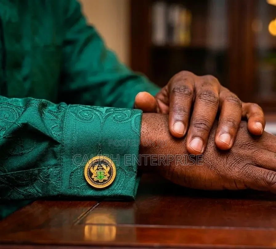Premium Ghana Coat of Arms Cufflinks – Luxury Men's Accessories