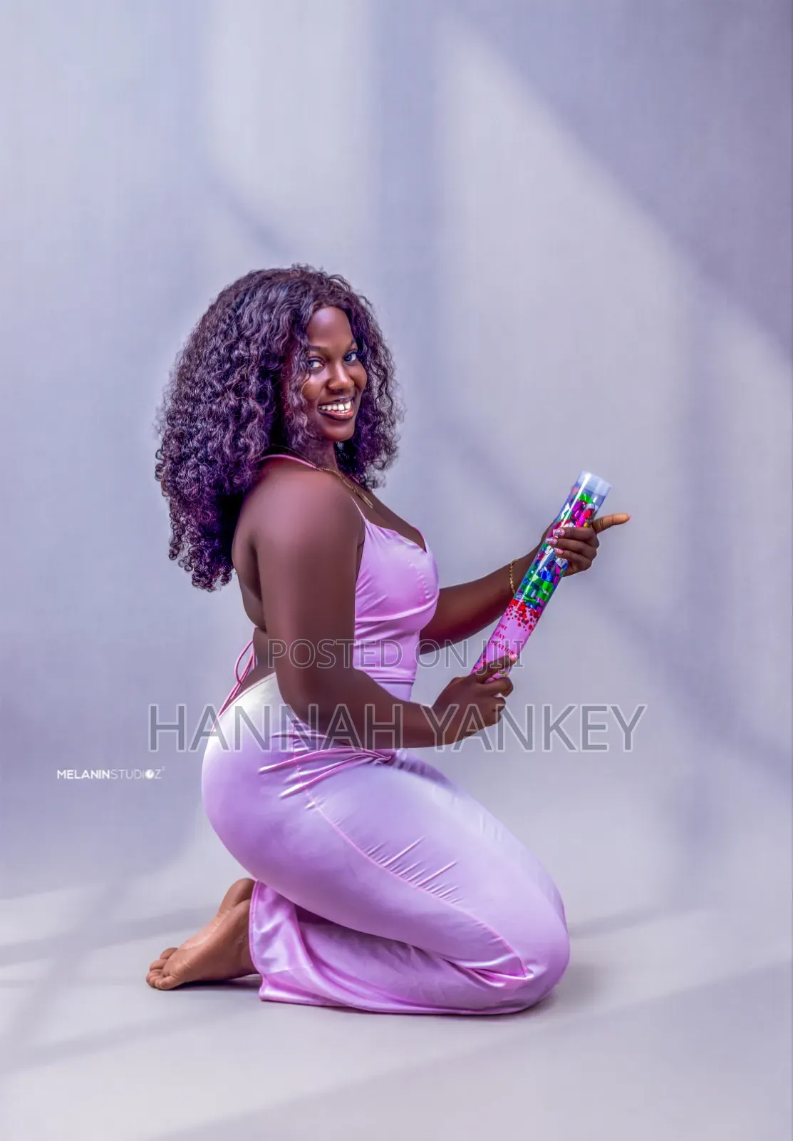 Pink Long Bareback Dress
