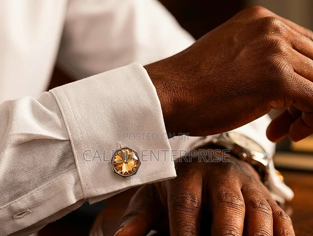 Luxury Crystal Cufflinks for Men | Wedding | Business