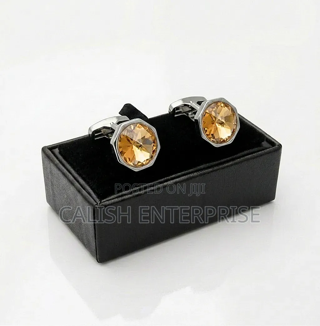 Luxury Crystal Cufflinks for Men | Wedding | Business