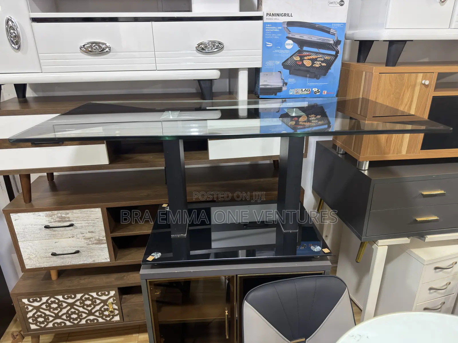 Modern Glass Center Table for Sale