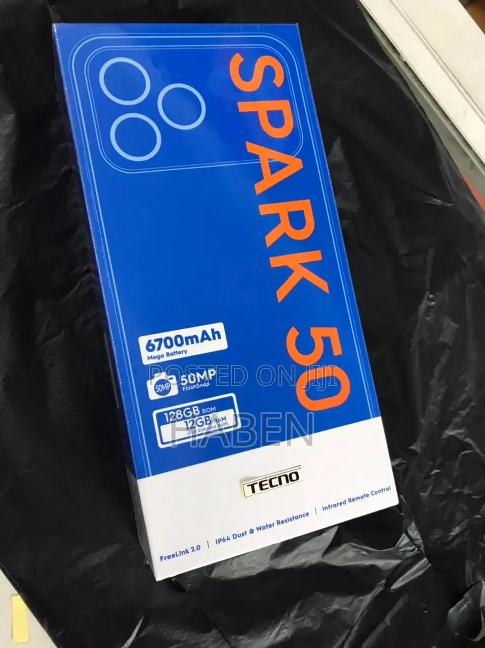 New Tecno Spark 50 128 GB Black