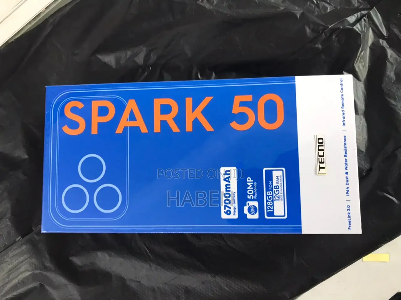 New Tecno Spark 50 128 GB Black