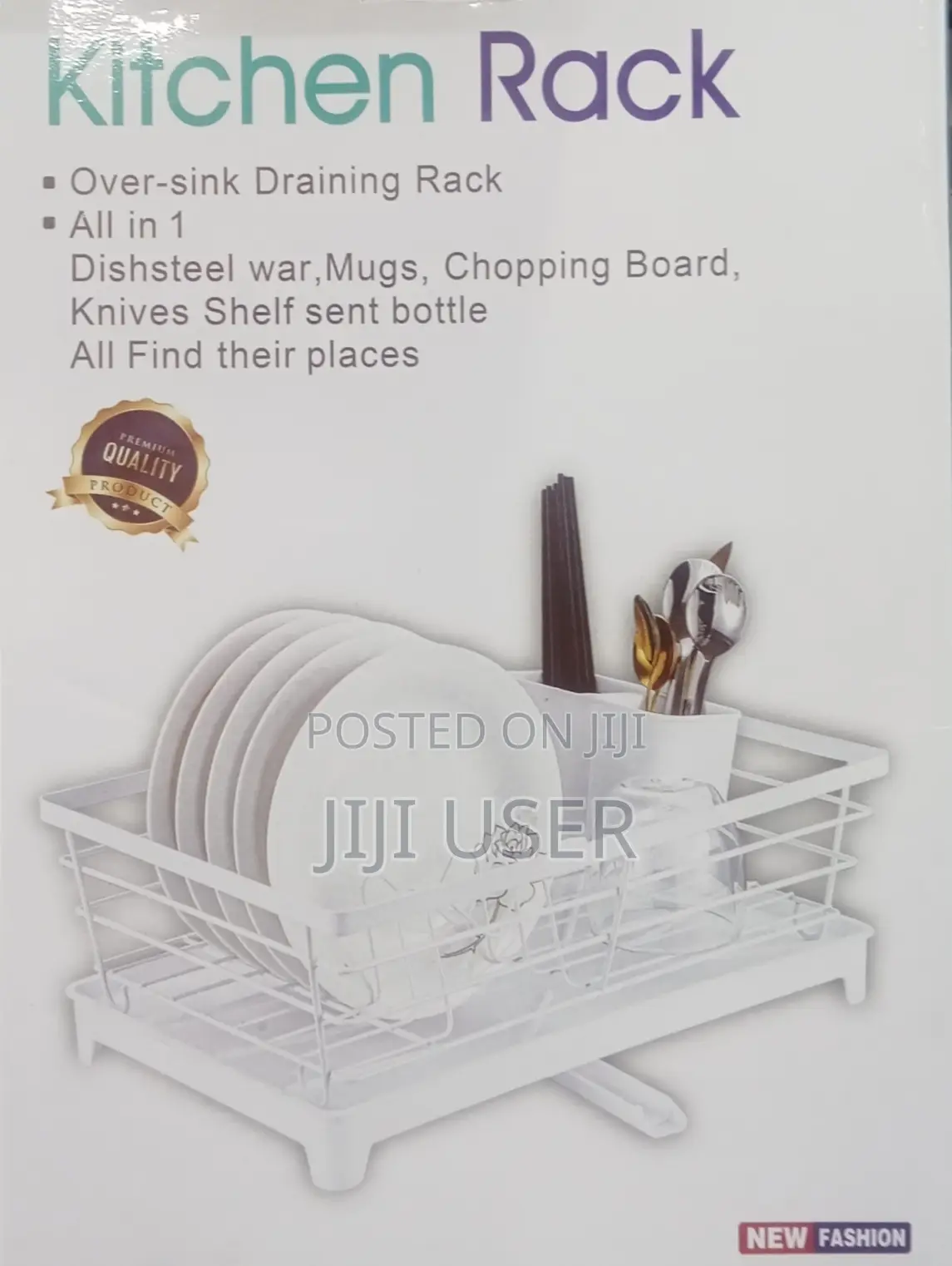 Dish Rack - White Black