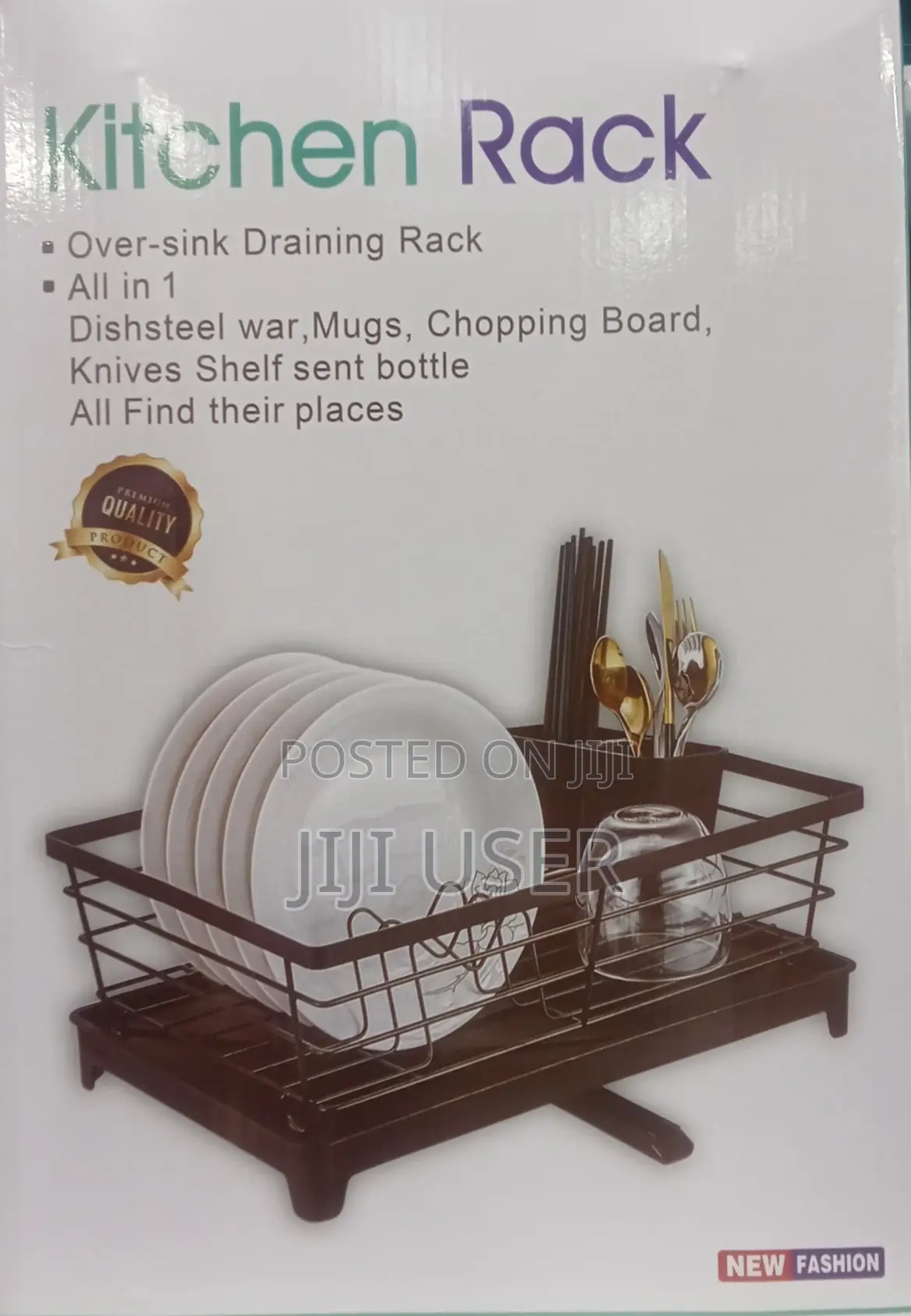 Dish Rack - White Black