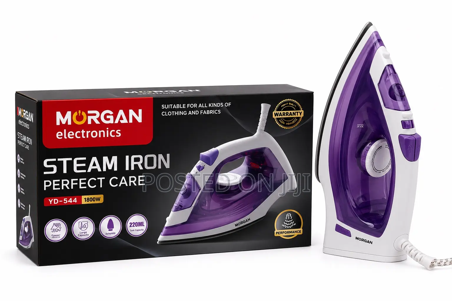 Morgan Electric Steam Iron 1800w Over Heat Protection