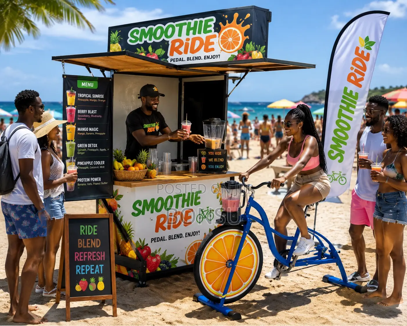 Smoothie Blender Bike