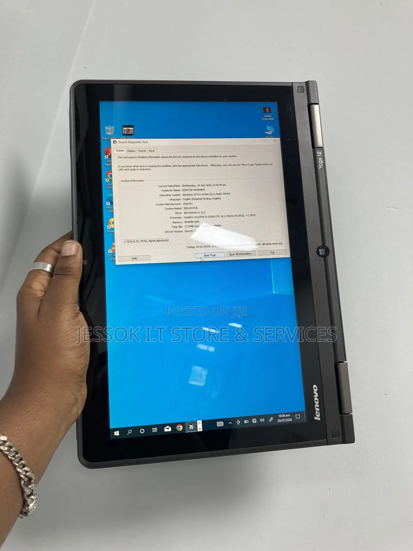 Laptop Lenovo ThinkPad Yoga 4GB Intel Core i5 SSD 256GB