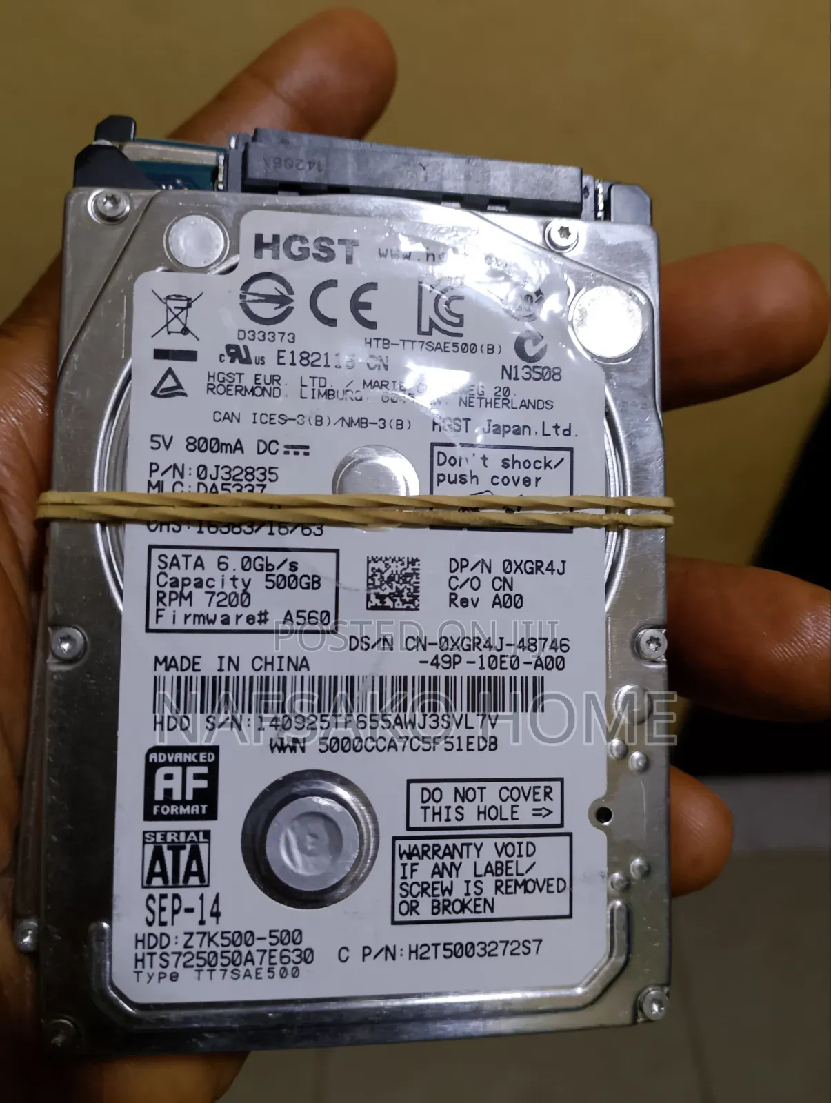 500gb Laptop Harddrive