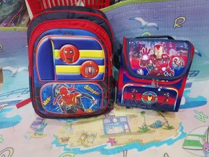 Nice and Cute Boys School Bag and Lunch Bag 4 to 7 Years