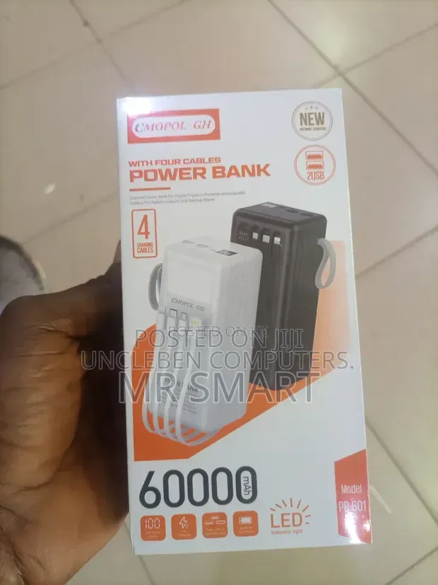 C.mopol Original Power Bank 60000mAh. 290cedis Available