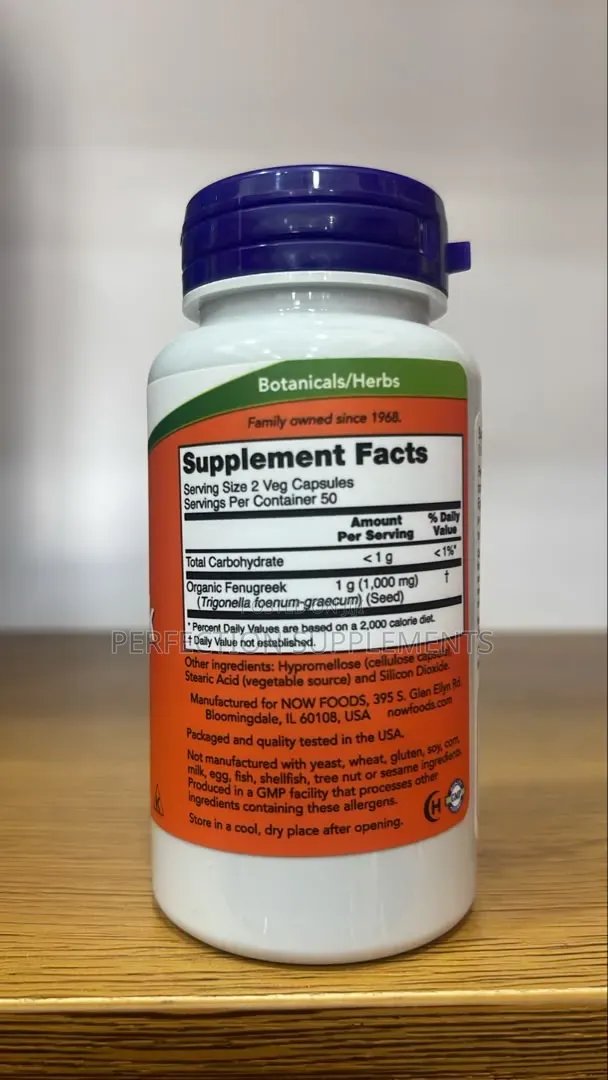 Fenugreek 500 Mg Veg Capsules Herbal Supplement