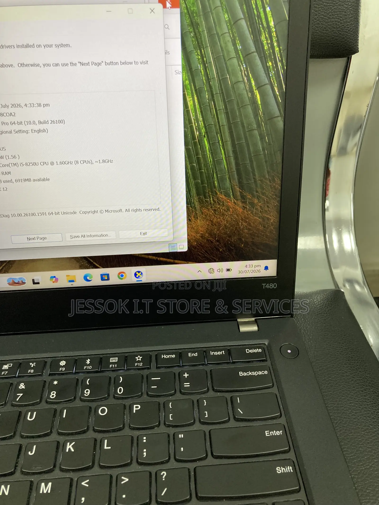 Laptop Lenovo ThinkPad T480 8GB Intel Core i5 SSD 256GB