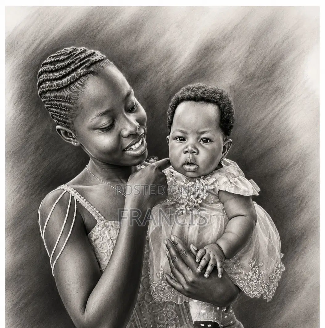 Portrait Artists Pencil Hand Drawing