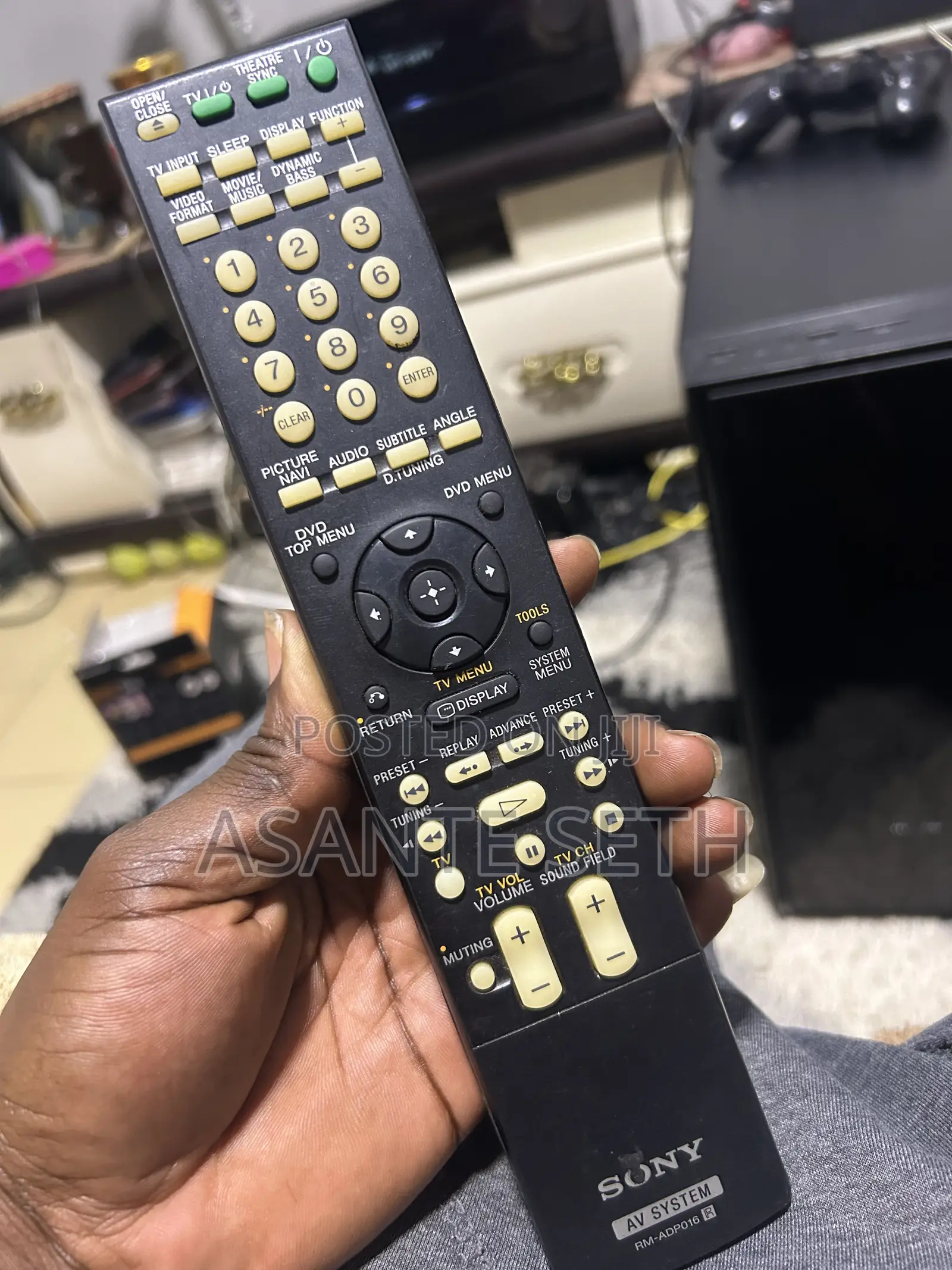 Original Home Used Sony AV Remote
