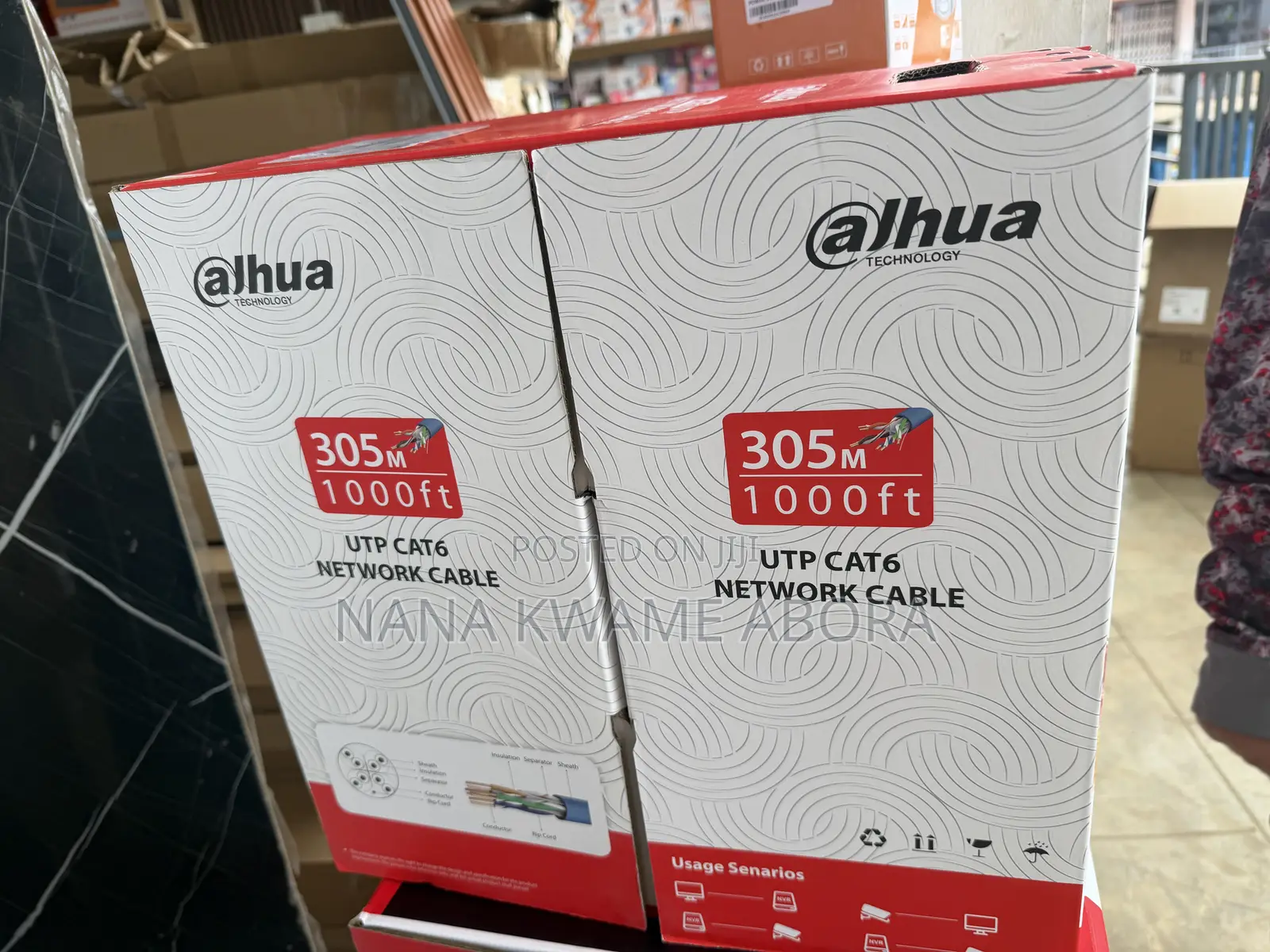 Dahua Cable 305m Cat6 Outdoor Full Copper