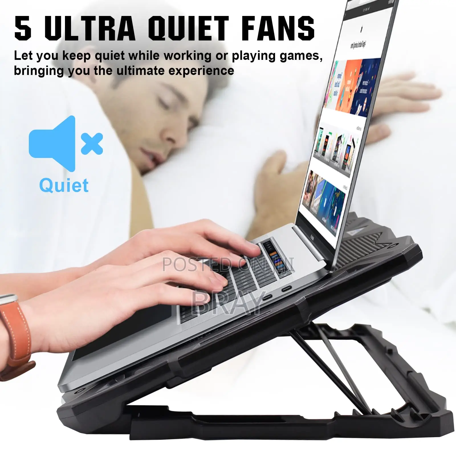 Dual-Fan Laptop Cooling Pad