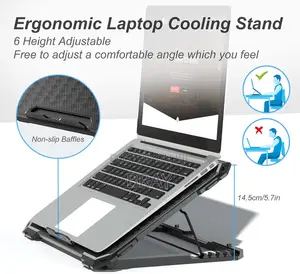 Dual-Fan Laptop Cooling Pad