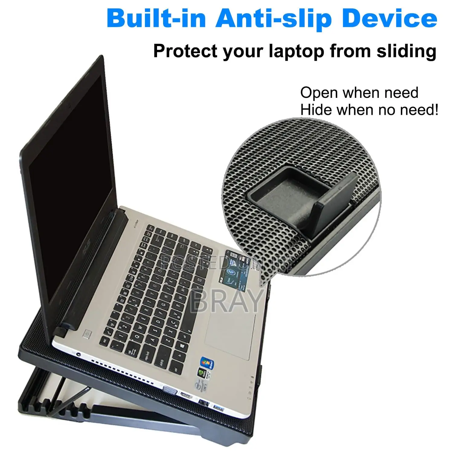 Dual-Fan Laptop Cooling Pad