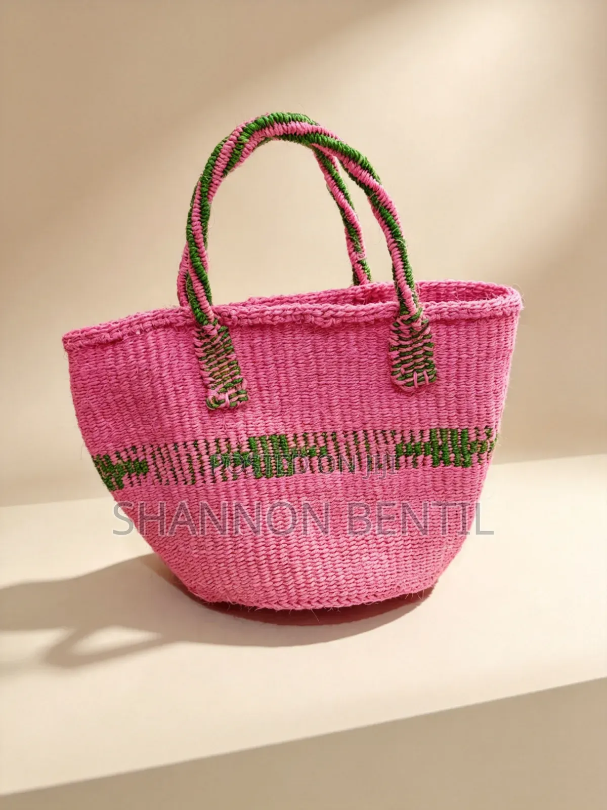 Woman Handmade Sisal Woven Bag