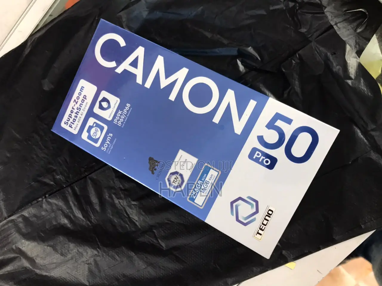 New Tecno Camon 50 Pro 256 GB Black