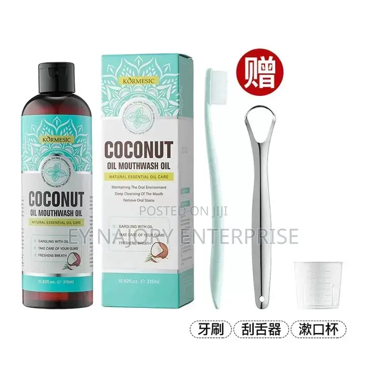 Kormesic Coconut Oil Mouthwash Set |For Oral Health Fresh Breath