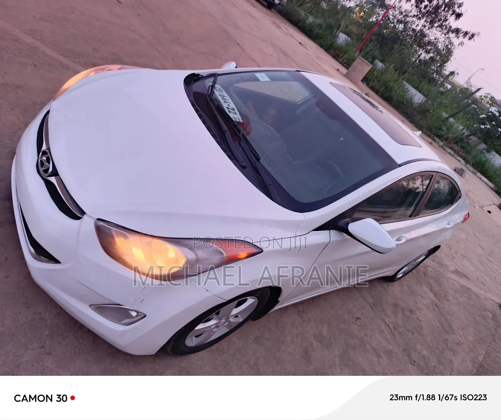 Hyundai Elantra GLS Sedan FWD (1.8L 4cyl 6A) 2013 White