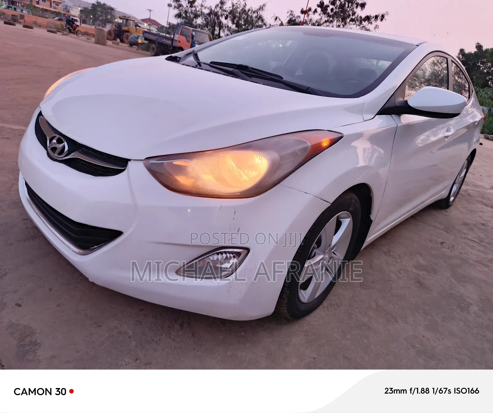 Hyundai Elantra GLS Sedan FWD (1.8L 4cyl 6A) 2013 White