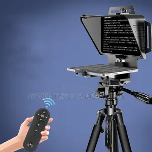 Teleprompter (27.5cm × 22.5cm) With Remote Control