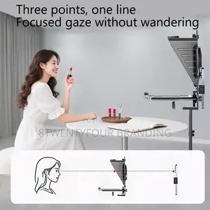 Teleprompter (27.5cm × 22.5cm) With Remote Control