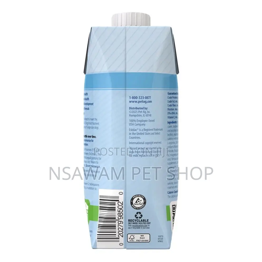 Esbilac Goatmilk Milk Replacer for Puppies Liquid.