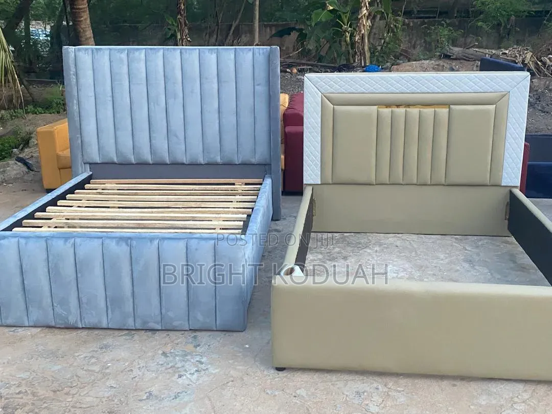 Creamy Double Bed Frame