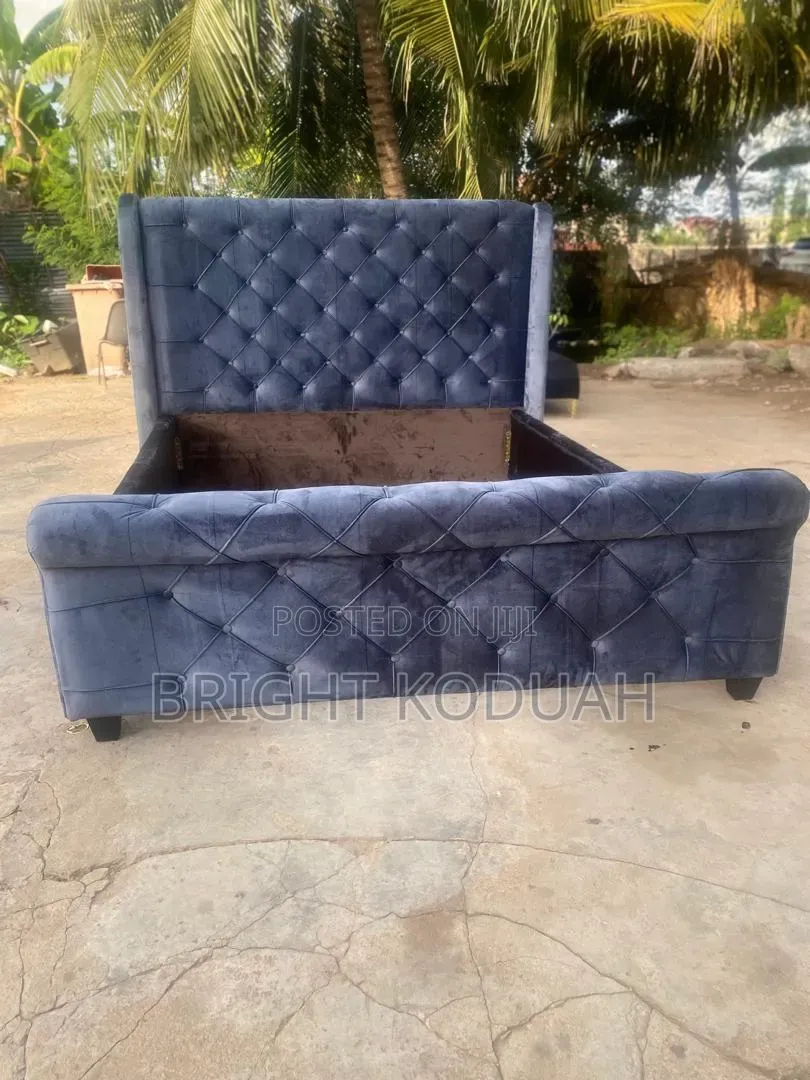 Batten Gray Queen Size Bed Frame
