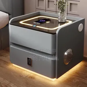 Bedside Table With Drawer Storage / Built-in Hidden Safe