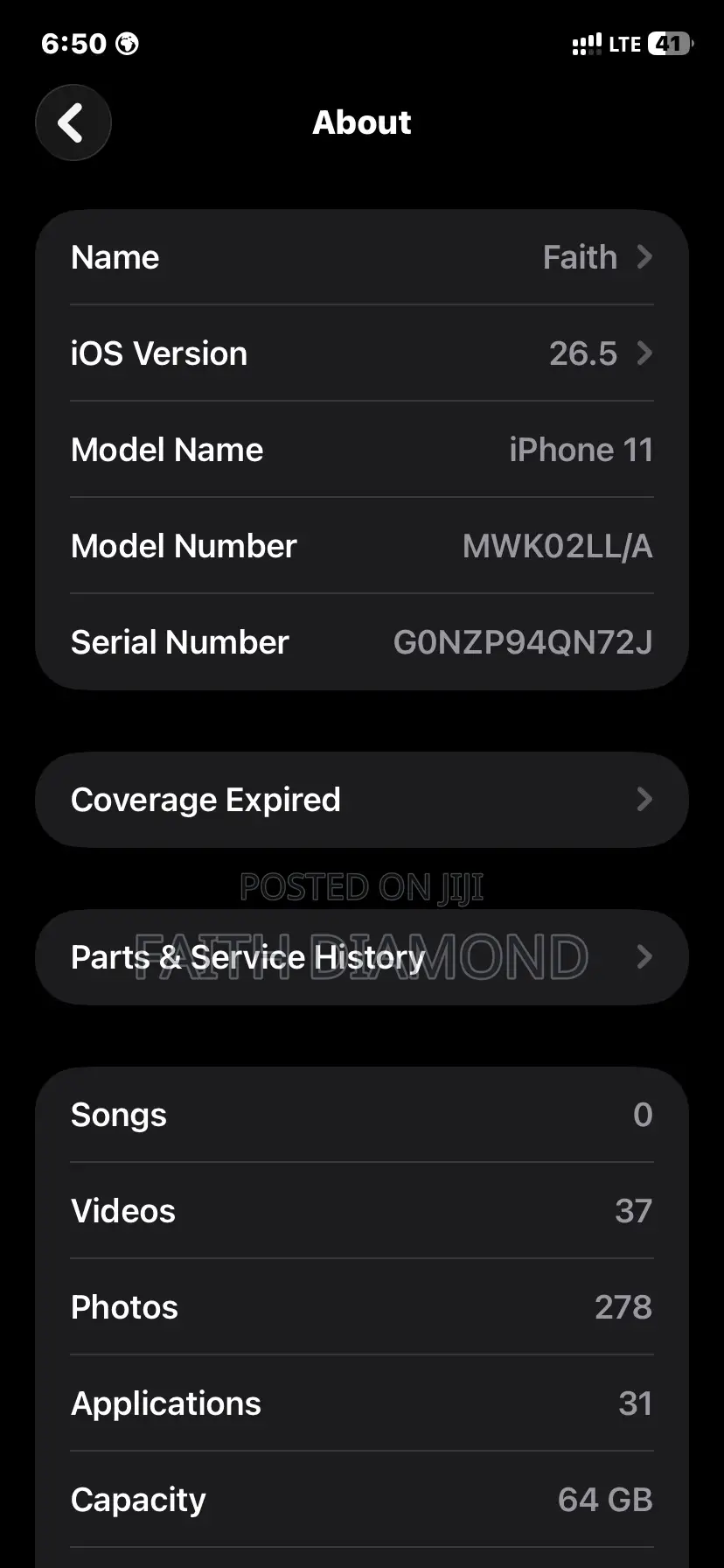 Apple iPhone 11 64 GB Black
