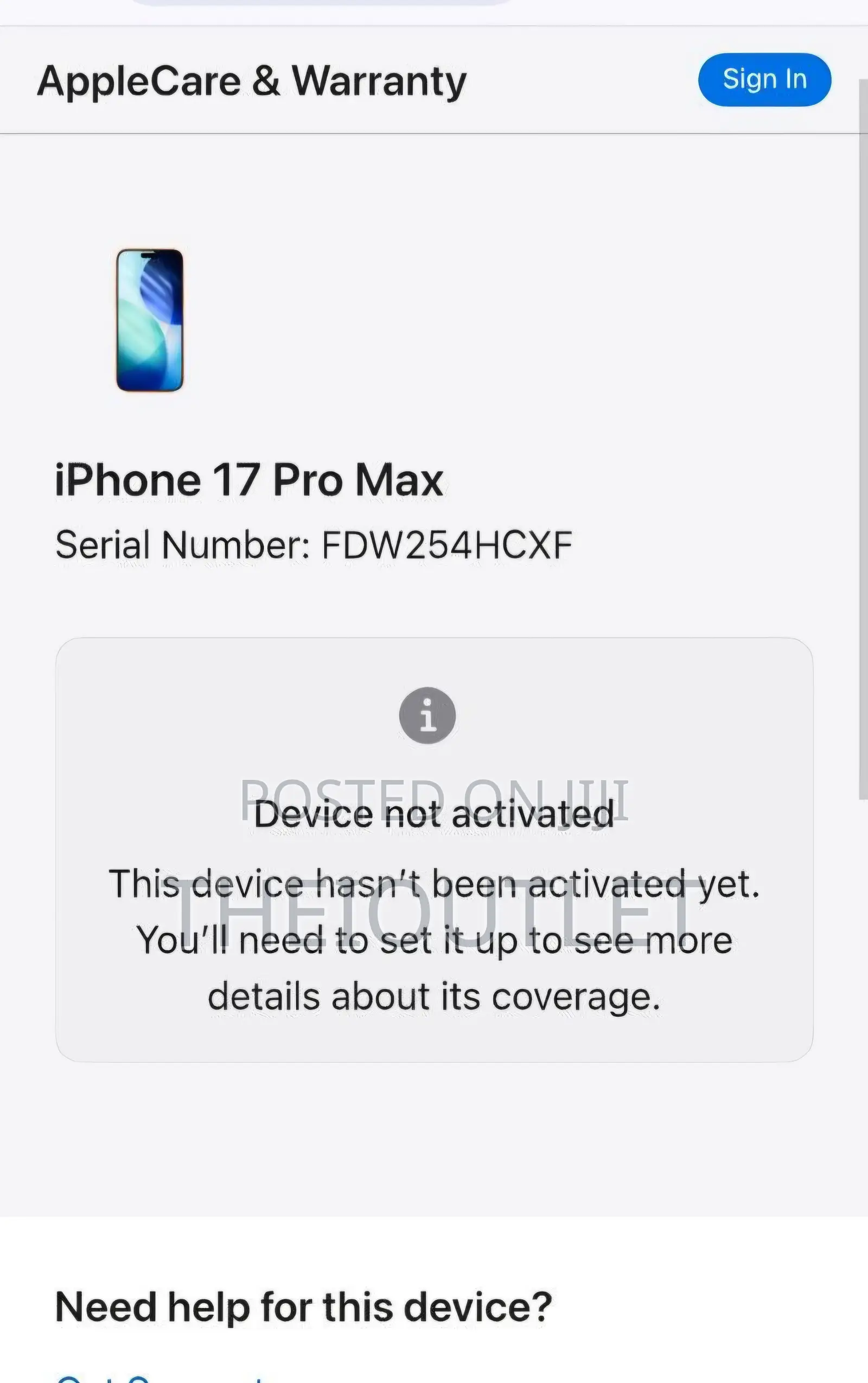 New Apple iPhone 17 Pro Max 512 GB Orange