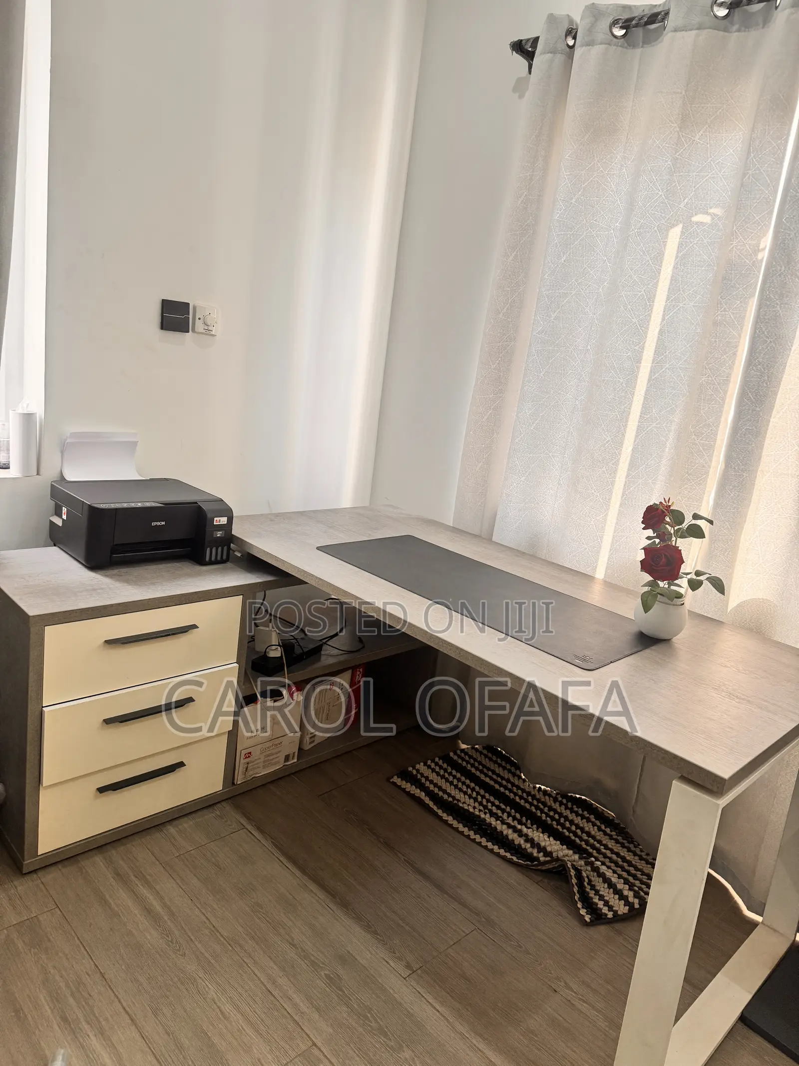 L-Shaped Executive Office Desk for Sale