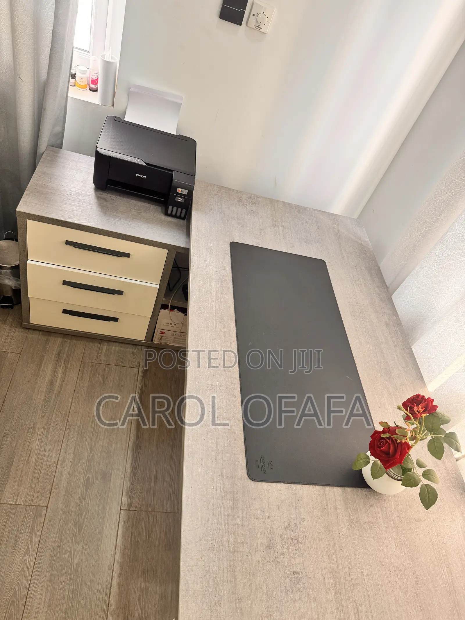 L-Shaped Executive Office Desk for Sale