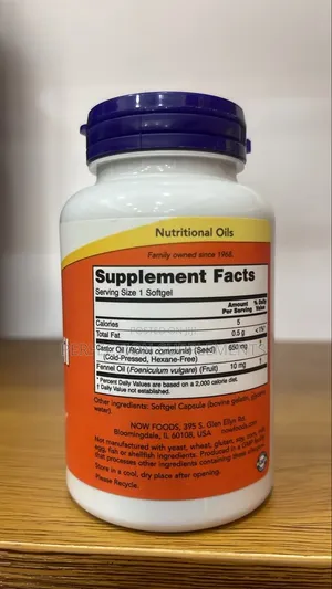 Castor Oil 650 Mg Softgels Natural Laxative*